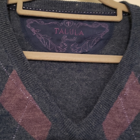 Aritzia Talula Argyle Sweater S - Picture 3 of 4